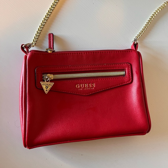 Guess Bags Guess Small Red Crossbody Bag Adjustable Strap Poshmark